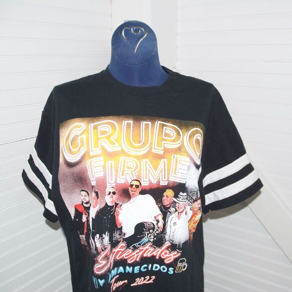 grupo firme Tops - Grupo Firme 2022 Tour tshirt‎ Women's small baseball tee style
